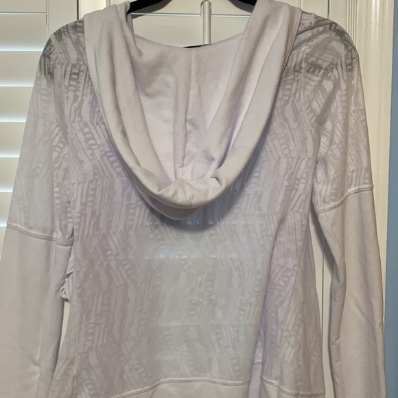 prAna graceful NWT hooded wrap white XS - Picture 3 of 4